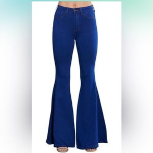 High waisted bell bottom pants